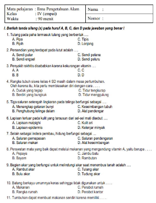 15 Contoh Soal Essay SD Kelas 4 Semester 2 IPS yang Sering Keluar Saat Ujian Akhir 2026