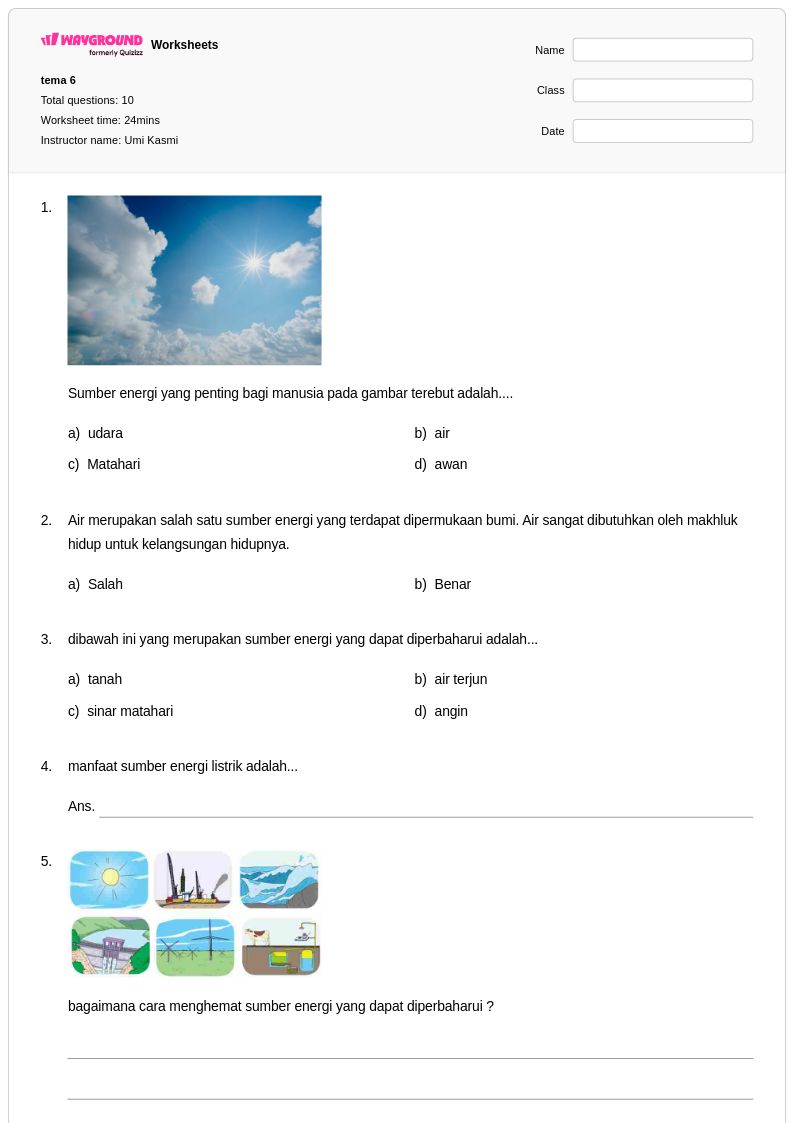 50 lembar kerja Energi Potensial untuk Kelas 4 di Wayground Gratis 50 lembar kerja Energi Potensial untuk Kelas 4 di Wayground Gratis