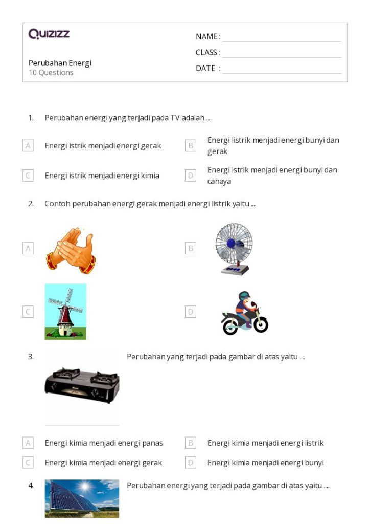 3 Contoh Soal Energi Tema 2 Kelas 4 yang Sering Muncul di Ujian, Wajib Tahu