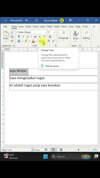 Ternyata Begini Cara Cepat Mengubah Huruf Kecil ke Huruf Besar dalam Word yang Jarang Diketahui