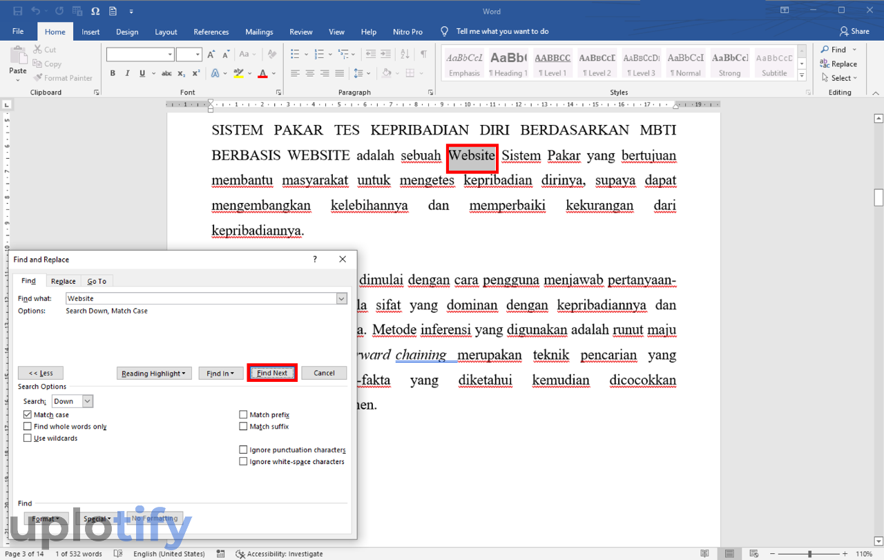 Cara Mencari Kata atau Kalimat di Word Dengan Mudah Cara Mencari Kata atau Kalimat di Word Dengan Mudah