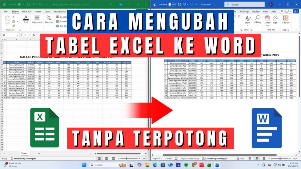 Cara Copy Paste Excel ke Word Agar Tidak Berubah, Ternyata Ini Trik Anti Ribet yang Wajib Tahu