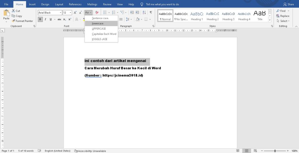 Ini 3 Cara Cepat Mengubah Huruf Besar Menjadi Kecil di Word yang Jarang Diketahui, Ternyata Semudah Ini