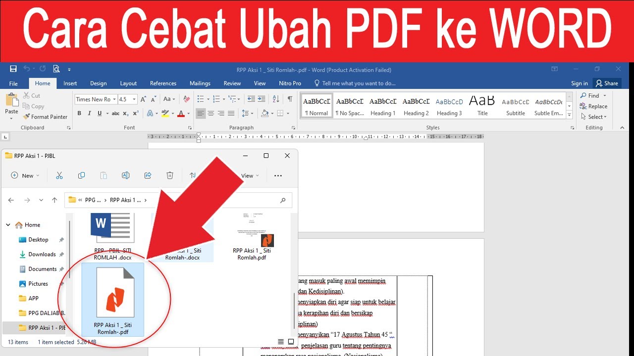 Ini Dia 5 Trik Ternyata Rahasia Mengubah Kolom PDF ke Text Word Tanpa Ribet
