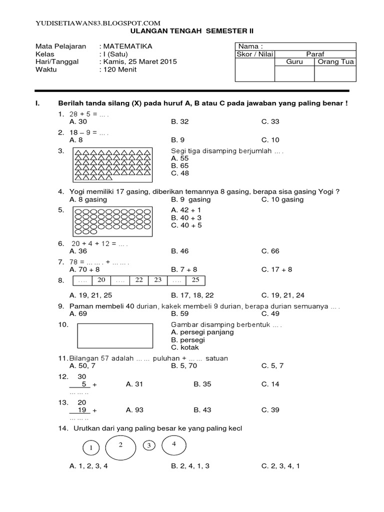 Rumus Praktis Hitung Luas Lingkaran dan Contoh Soal Mid Semester 1 Kelas 2 SD Matematika