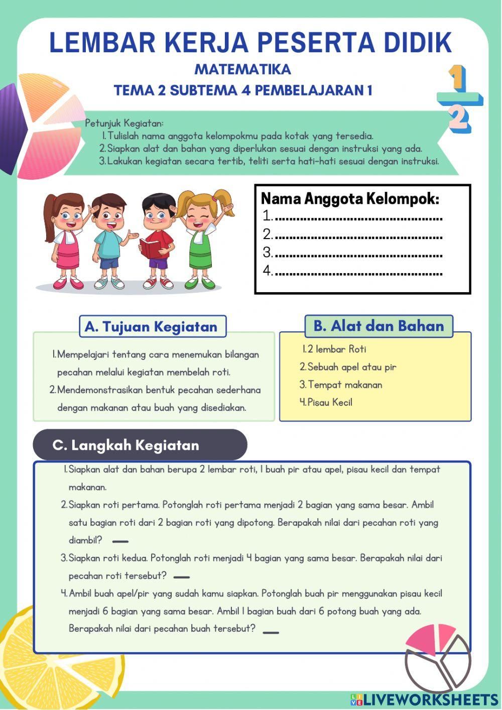 Ternyata Ini Contoh Soal Kelas 3 Tema 2 Sub Tema 1 yang Sering Muncul di Ujian, Wajib Dipelajari Sebelum Terlambat