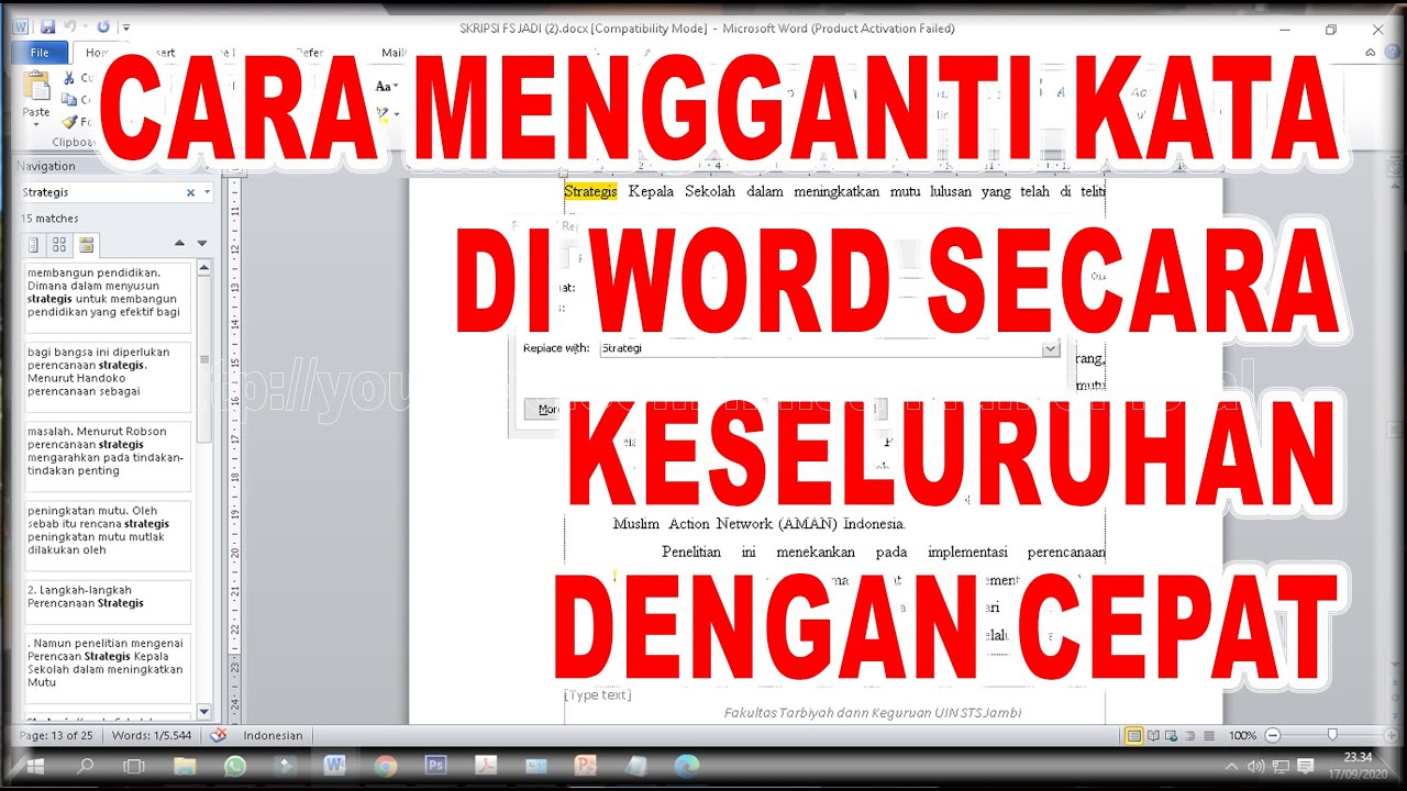 Ternyata Semudah Ini Mengubah Kata Keseluruhan di Word Sekaligus, Wajib Tahu Sebelum Terlambat