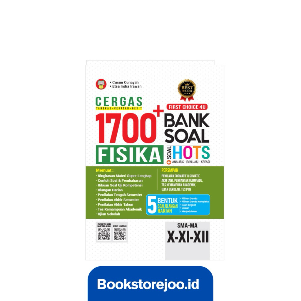 Jual Cergas 1700 Bank Soal Fisika SMA MA Kelas X-XI-XII Cucun Cunayah Jual Cergas 1700 Bank Soal Fisika SMA MA Kelas X-XI-XII Cucun Cunayah