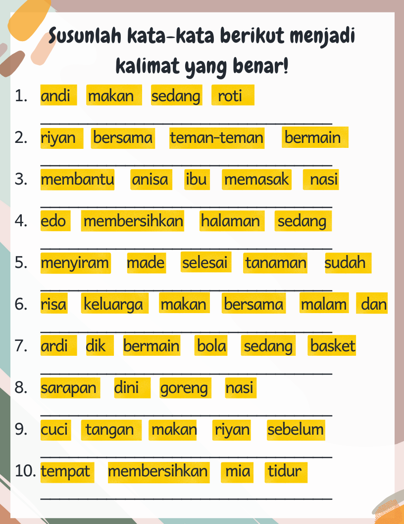 Terbukti Hujan Salat Menginspirasi 5 Contoh Soal Menyusun Kalimat SD Kelas 2 yang Menarik Terbukti Hujan Salat Menginspirasi 5 Contoh Soal Menyusun Kalimat SD Kelas 2 yang Menarik