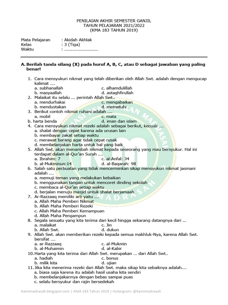 FIFA Naik, Pakai Soal Akidah Akhlak Kelas 3 Semester 1 Selama FORE vs Kopi Kenangan FIFA Naik, Pakai Soal Akidah Akhlak Kelas 3 Semester 1 Selama FORE vs Kopi Kenangan