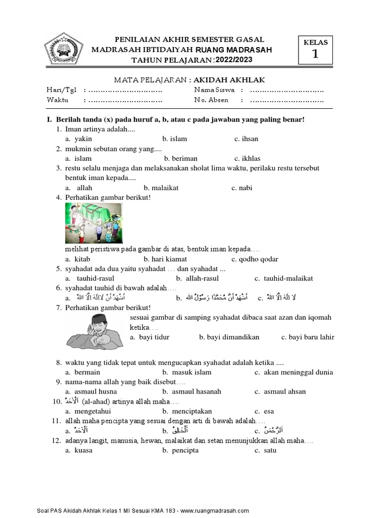 Soal Akhlak Kelas 1 Semester 2 yang Bikin Timnas Indonesia Semangat Menuju Final ASEAN Cup Soal Akhlak Kelas 1 Semester 2 yang Bikin Timnas Indonesia Semangat Menuju Final ASEAN Cup